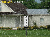 Solar Powered Lighted House Address Numbers Light LED Illuminated with Dual Color Outdoor Address V1294-YM0523-10319963