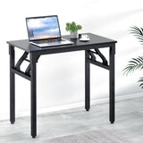 Artiss Computer Desk Foldable Balck 80CM MET-DESK-FD-80-BK