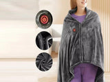 Heated Shawl Wraps for Women USB Wireless Heated Blanket with 3 Heating Levels V1263-JX-7484