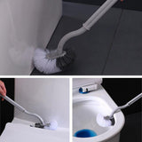 Curved Toilet Bowl Brush,Wall Mounted Toilet Bowl Brush,Curved Design Toilet Brush for Deep Cleaning V1192-AZ-W-16612
