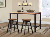 Levede 3pcs Bar Table Barstools Industrial BR1016-S-BR1001-2