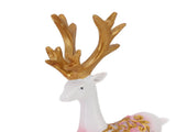 Resin Sitting Standing Deer Statues Reindeer Figurines Ornaments Mountain Rockery Sculpture for Home V1294-YM0901-3111250053613