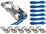 Rope Tightener & Guyline Tensioner - Heavy Duty Retractable Paracord with Alloy Carabiner V1370-AZ4-18847