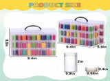 -Painting Storage Container, 3-Tier Stackable Bead Organizer with Carrying Handle, Craft Storage Box V1370-AZ4-07651