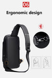 Shoulder Bag - Crossbody Bag - Men's and Women's - Waterproof - Anti-Theft - USB Port V1188-MS-313-0050