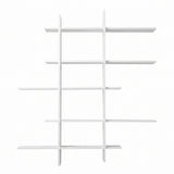 Artiss 15-Section Wall Mounted Display Shelf, Floating Bookshelf for Books and Decor, Extra Thick E1 FUR-S-WALL-04-WH
