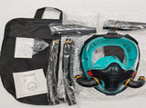 Adult Full Face Snorkel Mask Dual Tube 180&deg Panoramic Anti-Fog, Unisex Snorkelling Gear for Outdoor V1232-FQJ-D-001