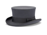 5.5"" Premium Australian Wool Felt Top Hat w/ Satin Lining Mad Hatter Magician Tuxedo in Grey - 57cm V563-BR-21180-57-GREY