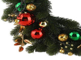 50cm Xmas Wreath Artificial Decorative Front Door Hanging Wreath with Light for Holiday Home Decor V1294-YM0901-240713FB01-4