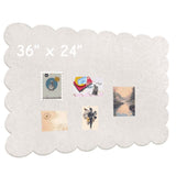 Felt Bulletin, 36" x 24" Foldable Pin Cork Alternative for Wall, Self-Adhesive Vision V1370-AZ4-14852