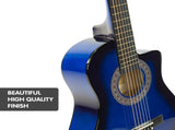 Karrera Childrens 34in Acoustic Guitar Kids - Blue CC34-BU