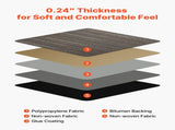 Carpet Tiles Reusable 610x610 mm, 24 PCS Modular Carpet Square Rug, Commercial Floor Soft Padded for V952-KCXFKDT2424IF0ZX7001V0