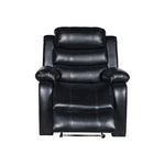 Chelsea 3R+1R+1R Seater Finest Leatherette Recliner Feature Console LED Light Ultra Cushioned V43-SET-CHLS-3-1-1-BL