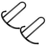 2Pcs Detachable Bike Holder Black Metal Scooter Stand Portable Balanced Parking Support V1369-AZ3-W-18577