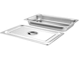 4 Pack Hotel Pan 3.7" Deep Steam Table Pan Full Size with Lid 20.8"L x 13"W Hotel Pan 22 Gauge V952-CP20X12X4YCTZ4001V0
