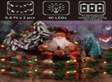 3M 30 LED Pinecone String Lights, Battery Powered, Xmas Red Berries Decor V1263-JX-5088