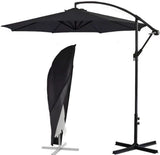 600D Cantilever Parasol Cover Black, Waterproof UV Protection Offset Umbrella Protector for Outdoor V1189-LC-HW-00017