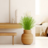 SOGA 4X 137cm Potted Tall Silk Fake Pampas Grass, Artificial Plants Reed Greenery Flowers, Home APLANTFH60211X4