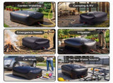 Weisshorn 1000L Water Bladder Bag Portable Large Storage Tank Container Camping Outdoor RBT-HY-1000L-BK