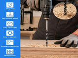 Long Wood Drill Bit Set, with Powerful Cutting Performance, in Various Types of Wood V1369-AZ3-W-12224