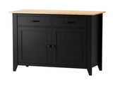 Artiss Buffet Sideboard Cabinet Kitchen Storage Cupboard Pantry 2 Drawers Black FUR-Z-SID90-BK-AB