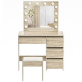 Levede Dressing Table Stool Set Makeup Mirror Led VM1014-OA