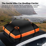 Social Hike 428L Car Rooftop Storage Carrier - Soft-Shell Waterproof Roof Bag V238-SUPDZ-41261402259536