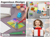 NEW 50 Pcs Magnetic Painting Canvas Panel Mini Boards Blank Canvases for Art Gift DIY Decor V1192-AZ-W-23820