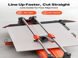 1000 mm Manual Tile Cutter, Upgraded Sliding Head Cutting Tool with Spring-Loaded Base, Angle Fence, V952-DHDZHDTSJK1060S0L001V0
