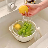 1 Piece White Sink Drain Strainer Food Fruit Vegetable Kitchen Sink Waste Filter V1258-DP02-BOL-247