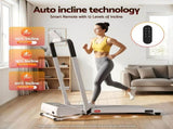 Everfit 3 in 1 Walking Pad Treadmill 20% Auto Incline Under Desk Foldable Treadmills for Home With TMILL-400H-AINC-WH