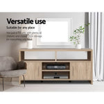 Artiss TV Cabinet Entertainment Unit 140cm Oak Ken FURNI-N-TV02-NT-AB