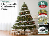 Christabelle 1.8m Christmas Tree Cashmere Pine 6ft Pre-Lit with LED Lights CMT-LED-NPB-6FT