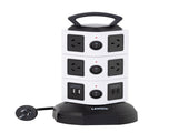 Tower Power Board with 10 Outlets 2X USB A & 2X USB C V196-PT1010