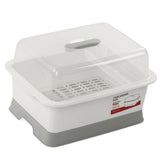 Dish Drainer Minimalist Dustproof Space Saving Dish Drying Bowl with Lid for Home Kitchen L V1294-YM0716-3118220114212