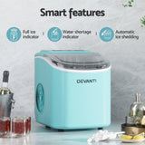 Devanti 12kg Ice Maker Machine w/Self Cleaning Green IM-ZB12H-GN