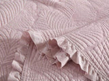 100% Cotton Embossed Blush Rose Coverlet Bedspread Set V745-MMPAC061114Q13U