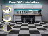 Giantz 20PCS Garage Floor Tiles Interlocking Drainage Non-Slip Tiles Heavy Duty for Workshop Grey GFT-40X40-20P-GR