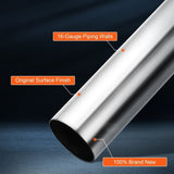 VEVOR DIY Universal Exhaust Kit 16 Pieces Exhaust Pipe Kit with Slip-Fit Joint V952-DZPQGTJ16PCSBIUT5V0