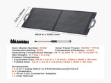 100W Foldable Solar Panel, 24% High-Efficiency Portable Monocrystalline Solar Panel Charger with MC4 V952-BXZDTYNB1100UD77V001Y3