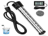 Immersion Water Heater, 1500W Portable Bucket Heater with 304 Stainless Steel Guard, Heats Electric V1192-AZ-W-18623