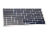 30W 12V Solar Panel Charger IP65 Water Resistant Built in Alligator Clips for Outdoor Camping Travel V1294-YM0901-3111240225811