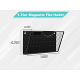 Black Magnetic File Holder,File Pocket Mail Organizer,Office Hanging Magazine Rack for V1189-WXFWAL-20260319-00291