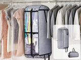 Extra Large Thickened Garment Suit Bag for Closet Storage and Travel with Transparent Window V1366-AZ2-W-14744
