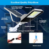 Solar LED Street Light Black Waterproof Outdoor Flood Lamp with Remote Control V178-59203
