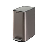 Cefito 15L Pedal Rubbish Bin Slim Carbon Steel Garbage Bin for Home Grey RB-15L-1C-GY