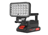 LED Work Light Battery Powered Handheld Flashlight with Dual USB Ports Cordless Lamp for Outdoor V1294-YM0901-3119250084612