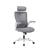 MONA Ergonomic High Back Flipped Armrest Task Chair In Grey V369-MC-1098E-GREY