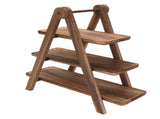 Wood 3 Tier Serving Tray Cupcake Display Rectangle Platter Wooden Farmhouse Tiered Tray V1294-YM0901-3118250062311