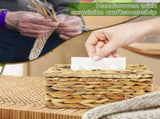 Tutuviw Tissue Box Cover Rectangle,Tissue Box Holder for Bathroom,Water Hyacinth Tissue Box V1189-WXFWAL-20260319-00248